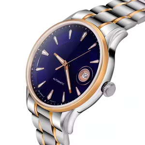 movement auto date see - through sapphire glass case back man <b>mechanical</b> <b>watch</b> - Product Image 1