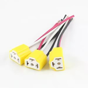 Xe-tinh chỉnh H4 gốm sương mù đèn pha Bóng đèn kết nối cắm ổ cắm cho ô tô xe tải gốm Xe LED H7 bóng đèn H1 H4 9005 9006 ổ cắm - Product Image 6