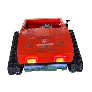 Hot Sale Gasoline Intelligent Remote Control Robot Lawn Mower With Crawler Walking