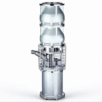 Pompe submersible de contrôle des inondations à haut débit en acier inoxydable 200SZQ300-100-135 OEM 380V 135kW 300m³/h 100m de hauteur de refoulement IP68
