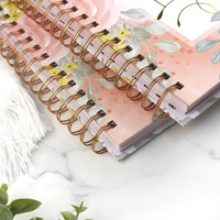 Cuaderno de tapa dura A5 de lujo de diseño personalizado de alta calidad y planificador semanal de diario impresión personalizada