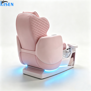 เก้าอี้นวดทำเล็บเท้าไฟฟ้าอเนกประสงค์ KISEN Luxury Beauty Nail Salon Furniture พร้อมอ่างแช่เท้าสำหรับทำเล็บมือและเล็บเท้าสไตล์โมเดิร์น - Product Image 4