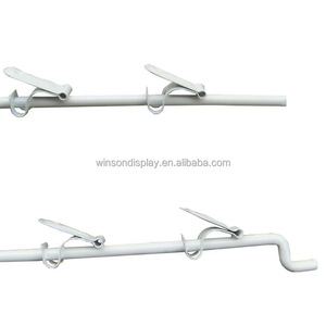 Factory Wholesale Price 12 Station Hanging Merchandise Strips With <b>Hooks</b> 31 Inch Metal <b>Display</b> Clip Strips - Product Image 5