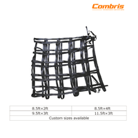 Filet de fixation de palettes Combris, filet de chargement en maille élastique PP robuste pour la rénovation/amélioration des camions, remorques et logistique d'entrepôt