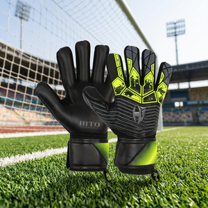 Gants de gardien de but en latex de qualité professionnelle, gants de gardien de but de football, forte adhérence, avec protection des doigts - Product Image 4