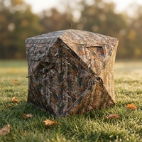 Tente de chasse au canard camouflage en tissu Oxford 100% polyester, couleur et logo personnalisables, résistante au vent, fabriquée à Zhejiang
