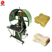 Machine d'emballage à haute tension KUNJIN pour l'élevage de poulets et les usines de transformation de nouilles, utilisant des plateaux à œufs et des bandes PE pour nouilles