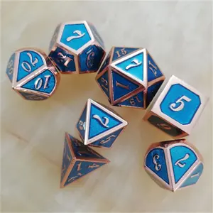 Jogo de tabuleiro conjunto de dados 7 peças, jogo de tabuleiro para grupo de jogos casuais de boa qualidade, preço de fábrica