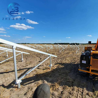 Système solaire au sol à installation économique, structure de montage photovoltaïque au sol, support solaire au sol durable