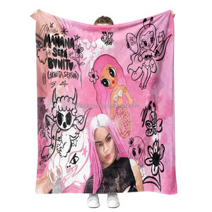 Nouvelle arrivée Karol G Bichota saison Peso Pluma couverture personnalisée couleur imprimé doux canapé voyage jeter couverture - Product Image 3