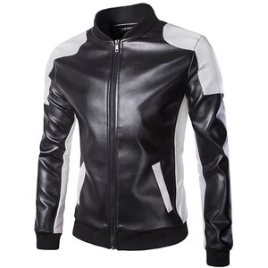 Chaqueta de cuero de cordero para hombre, chaqueta de cuero de cordero negro a la moda, chaqueta de cuero de Pakistán de inspire apparel - Product Image 1