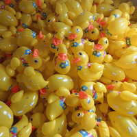 Canard gonflable mignon en PVC avec roues, décorations de fête et cadeaux d'anniversaire, jouets de voiture pour enfants