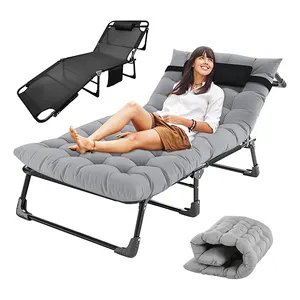 야외 장비 필드 높이 조절 수면 침대 접이식 캠핑 침대 표준 크기 텐트 금속 휴대용 현대