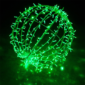 Chaîne LED pliable en 3D, sphère imperméable, lampe suspendue, idéal pour noël, vente en gros - Product Image 5