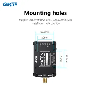 Precio al por mayor Geprc Maten 1.2g 5w VTX Pro de largo alcance con protocolo de control IRC Tramp para piezas de cuadricóptero RC DIY - Product Image 4