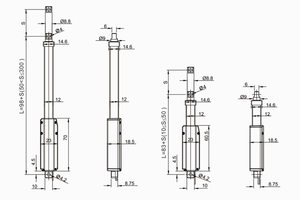 Jiecang 12V không dây điều khiển từ xa kích thước nhỏ qua lại <span class=keywords><strong>Mini</strong></span> tuyến tính điện Thiết bị truyền động - Product Image 4