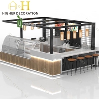 Quiosco de café Equipo de cafetería Mostrador de cafetería Soporte de quiosco de diseño para Centro Comercial