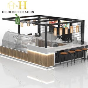 Kiosque de café Équipement de café Coffee Shop Counter Design Kiosk Stands for Mall - Product Image 4