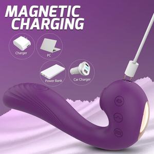 Custom USB Rechargeable Adult Toy Vibrator Waterproof Anal Clitoris Sex <strong>Dildos</strong> - Product Image 2