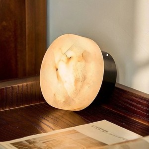 Casagd Spanish Natural Marble Wall Lamp Led E27 Beige Minimalist Style For Bedroom Living Room Hotel <b>Corridor</b> Balcony - Product Image 4