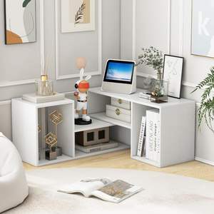Mueble <span class=keywords><strong>de</strong></span> TV <span class=keywords><strong>de</strong></span> Lujo para <span class=keywords><strong>Entrada</strong></span>, Mueble <span class=keywords><strong>de</strong></span> TV <span class=keywords><strong>de</strong></span> Esquina Multifuncional con Almacenamiento <span class=keywords><strong>de</strong></span> Múltiples Niveles, Soportes <span class=keywords><strong>de</strong></span> TV Retráctiles para Sala <span class=keywords><strong>de</strong></span> Estar - Product Image 4