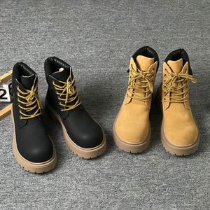 New Autumn & Winter Arrival Men's Casual British-style Platform Elevator Chunky-toe Shoes Outdoor Desert <b>Work</b> <b>Boots</b> Casual <b>Boots</b> - Product Image 5