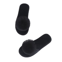 Nouvelles sandales en fourrure pour femmes, design automne-hiver, pantoufles moelleuses d'intérieur, fourrure synthétique, vente en gros de chaussures en fourrure