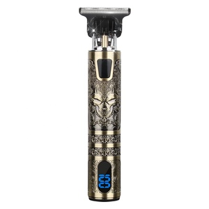 Tondeuse à cheveux électrique professionnelle T9 multi-accessoires, rechargeable, avec écran LCD, pour coiffures rétro et détails de précision - Product Image 2