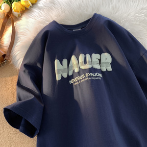 Biểu Tượng Tùy Chỉnh 3D Dập Nổi In Ấn Varsity T Áo Sơ Mi Mens T Áo Sơ Mi Bông Dập Nổi T Áo Sơ Mi - Product Image 2