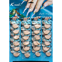 I-wu — autocollants colorés pour ongles, accessoires pour manucure, Design, Nail Art, à presser, French, 24 sachets