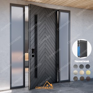 <span class=keywords><strong>Porte</strong></span> d'entrée pivotante moderne de luxe, <span class=keywords><strong>porte</strong></span> de sécurité <span class=keywords><strong>blindée</strong></span> sur mesure pour villa, <span class=keywords><strong>porte</strong></span> d'entrée principale extérieure, fabricant - Product Image 2