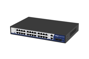 Hrui 24 cổng Gigabit thông minh PoE chuyển đổi 300W Hỗ trợ QoS VLAN với <span class=keywords><strong>2</strong></span> <span class=keywords><strong>SFP</strong></span> khe cắm - Product Image 2