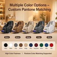 Fauteuil de massage intelligent à gravité zéro avec airbag intégral et lumière ambiante douce pour la relaxation quotidienne à domicile en famille