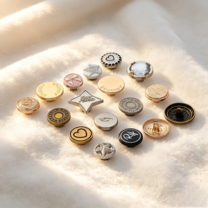 Botones de Aleación de Zinc Personalizados para Jeans, Precio de Fábrica, MOQ Bajo, Botones Metálicos con Logotipo de Marca en Relieve para Chaquetas, Pantalones y Prendas de Mezclilla - Product Image 3