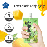 Natural Zero Sugar rendah kalori Konjac Jelly Drink manggo rasa sempurna On-The-Go makanan ringan dalam tas kemasan