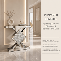 Nouvelle table console miroir de luxe dorée avec LED décoratives pour couloir, maison et hôtel