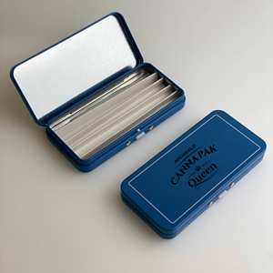 Caja de lata de cigarrillos larga personalizada hecha en China, caja de hierbas, caja de lata con bisagras de Metal resistente a niños para paquete de 5, embalaje preenrollado de 109mM y 98mm - Product Image 1