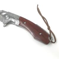 Couteau de camping pliant en acier à haute teneur en carbone M390 couteau de poche VG-10 en relief avec couteaux de cuisine à manche en bois