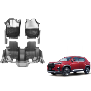 พรมปูพื้นรถยนต์ TPE แบบสั่งทำพิเศษสำหรับ Honda WRV พวงมาลัยซ้าย ปี 2018 |   แผ่นรองพื้นกันน้ำทุกสภาพอากาศ ชุดเต็ม ของแท้จากโรงงาน - Product Image 1