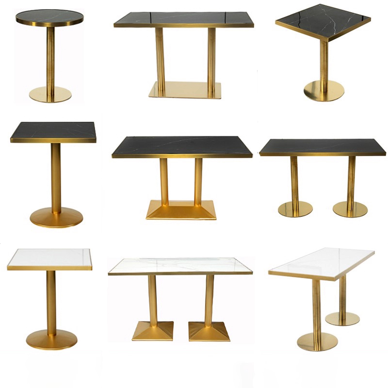 Customized Modern Metal Marble Table for