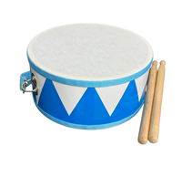 Tambour à main en bois double face, durable, fait main, 6 et 8 pouces, instrument de percussion pour défilés et célébrations