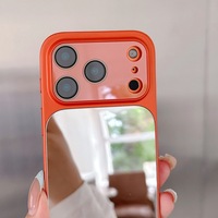 Coque de téléphone antichoc de luxe avec miroir et grande fenêtre de visualisation pour iPhone 17 Pro Max 16 15 14