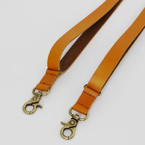 Venta al por mayor elástico Y-back Top Grain genuino Skinny marrón cuero <span class=keywords><strong>tirantes</strong></span> para hombres - Product Image 5