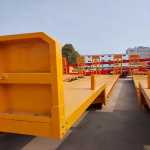 La Chine Heavy Duty 100OTons Lowbed Cargo Remorque Camion utilitaire Lit bas Semi-remorque - Product Image 2