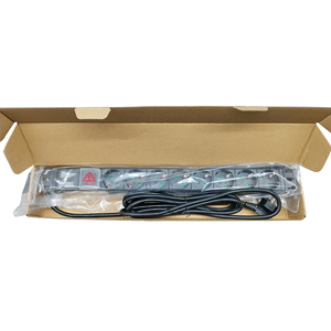 PDU de 8 Puertos para Montaje en Rack, 19" 1U, Carcasa de Aleación de Aluminio, Interruptor de 2 Polos, Unidad de Distribución de Energía Industrial, <span class=keywords><strong>Precio</strong></span> Económico - Product Image 2