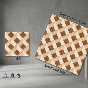 Vistaar Brand Modern Flower Design Ceramic Floor Tiles Export Quality Glossy Glazed Digital Finish 300x300mm Porcelain - Product Image 1