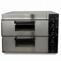 Four à pizza électrique commercial Zhuoran ST-02 avec écran LED, protection contre la surchauffe, thermostat réglable - Pour restaurants, boulangeries