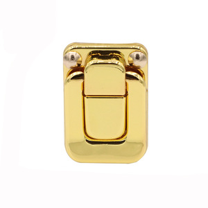 Wooden <b>Box</b> With Clasp Gold <b>Lockable</b> Rectangle Gift Craft Packaging <b>Box</b> Grade B Quality - Product Image 4