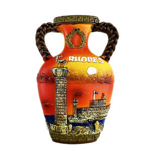 Autocollant de réfrigérateur souvenir personnalisé de tourisme de la <span class=keywords><strong>mer</strong></span> <span class=keywords><strong>Égée</strong></span> grecque île de Halkidiki RHODES aimant de réfrigérateur en forme de bouilloire créative 3D - Product Image 3