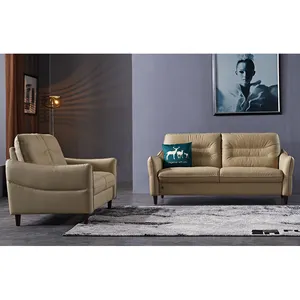 Loveseat conjunto moderno barato design americano sala de estar couro sofá conjunto de móveis